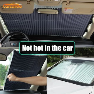 Capa Protetor Solar para Carro com Proteção UV Para-brisa Cortina Universal Retrátil (1)