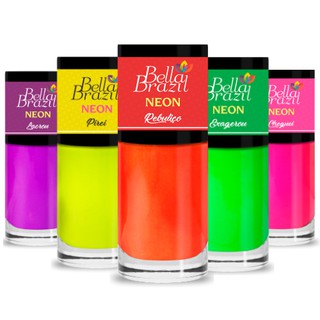 Esmalte Neon Bella Brazil *Cores Pigmentadas* Brilha na Luz Negra * Escolha sua cor