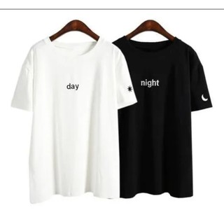 Kit 2 Camisetas Namorados Casal Casais Night Day Dia Noite.