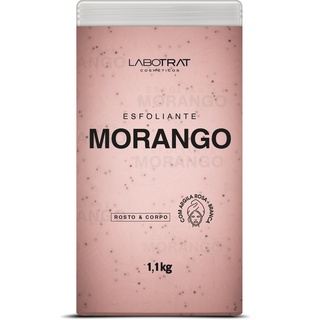 Creme Esfoliante Rosto e Corpo Morango c/ Argila Branca+ Rosa 1,1kg LABOTRAT