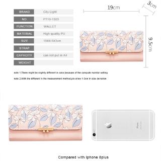 High Capacity Fashion Women Wallet Long Design Three Fold Card Holder Female Purses (7)