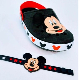 Babuche Crocs sandália criança chinelo Mickey meninos