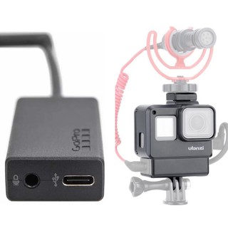 Kit Adaptador De Microfone Gopro 5 6 7 Black Case Para Adaptador Go Pro