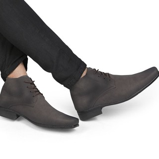 Bota coturno sapato social masculino casual cano médio confortável barato envio já (7)