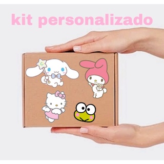 Kit personalizado da Sanrio Hello Kitty Cinnamoroll Kuromi My Melody Pompompurin soft egirl Keroppi