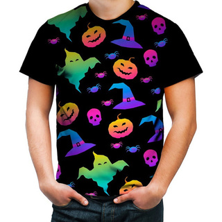 Camiseta Camisa Halloween Esqueleto Fantasia Bruxa Abóbura 5
