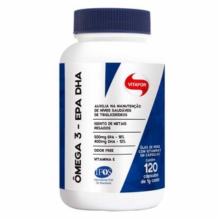 Omega 3 EPA DHA 120 Caps 1000mg - Vitafor