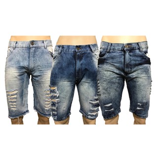Kit 5 bermudas jeans rasgadas ou normais preço de atacado revenda e lucre. (9)