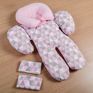 Almofada Protetor Redutor De Bebê Conforto Triangle Rosa 100% Algodão Envio Imediato A Pronta Entrega