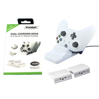 Suporte Base Carregador Duplo Branco Para Controle Xbox One S X