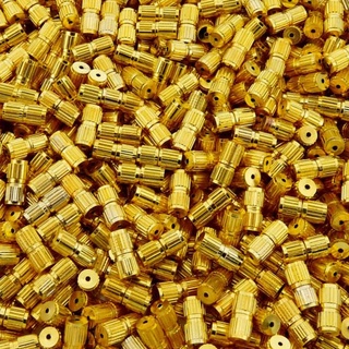 Fecho Rosca - Dourado 8mm - 50 peças.