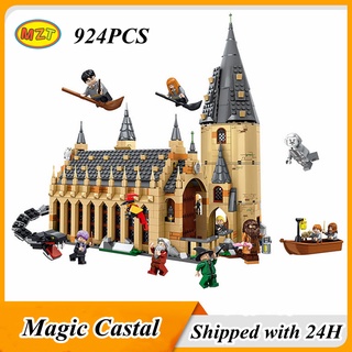 924Pcs Compatível Lego Harry Potter Hogwarts Castelo Mágico Blocos De Construção Crianças Montado Brinquedos Educativos Presentes De Aniversário Coleção (1)
