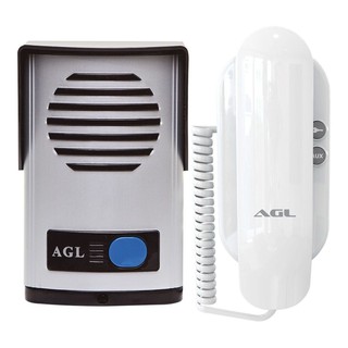 Kit Interfone Residencial Porteiro Eletrônico Monofone AGL P10S (1)