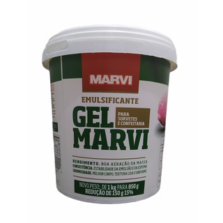 Emulsificante gel MARVI 850g para sorvetes e confeitaria