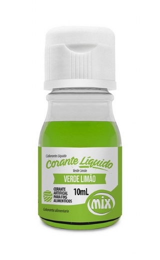 Corante Liquido Verde Limão 10ml Mix ex
