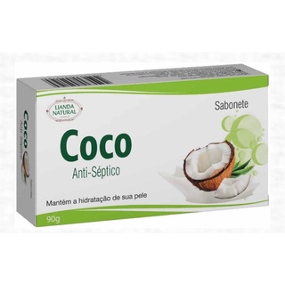 Sabonete em barra de Coco - 90g - Lianda Natural