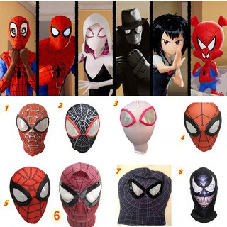 [Máscara Peter Parker Balaclava Venom Homem-Aranha Fantasia Super Herói Cosplay (1)