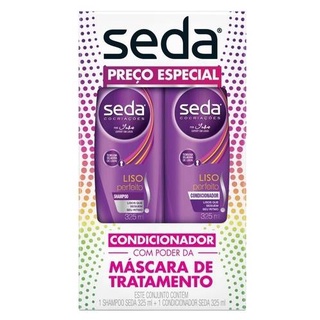 Kit Shampoo + Condicionador Seda Liso Perfeito 325ml (1)