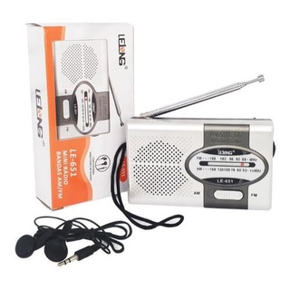 Mini Radio de Bolso Analógico Portatil Am/fm/Sw Lelong Le-651 (3)