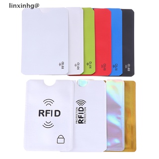 10 Pcs Protetor De Cartão De Crédito Segura Manga Linginhg RFID Bloqueio ID Titular Foil Escudo Novo