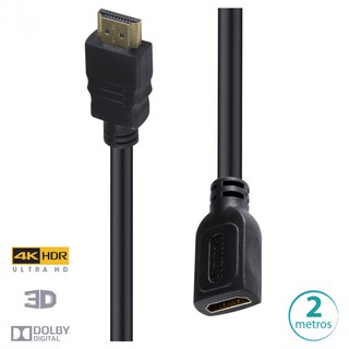 CABO EXTENSOR HDMI 2.0 4K ULTRA HD 3D CONEXAO ETHERNET 2 METROS - H20EX-2 (1)