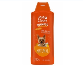 Shampoo Natural Pet Clean 700ml Cães Cachorros Pet