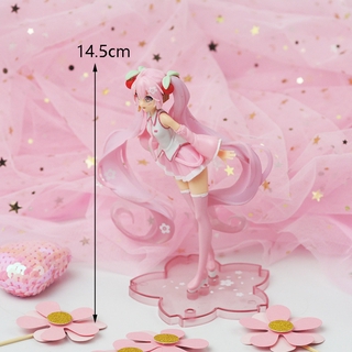 Mxfashione Boneco Fofo De Pvc Com Sakura Rosa / Figura / Multicolorido Para Miku / Hatsune / Miku (9)