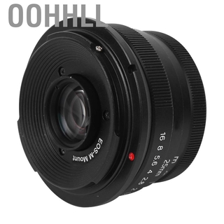 Oohhll 25mm F1.8 Eos M Retrato Manual Lente Focal Fixo Para Canon M50 / 100 / 200 / 6 Câmera
