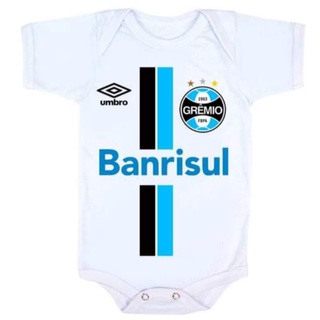 Body bebê roupa infantil Personalizada Grêmio