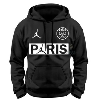 Blusa De Frio Moletom Canguru Jordan PSG Paris Saint Germain Neymar Com Capuz