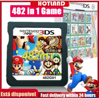 482 Em 1 Cartucho De Vídeo Game Card Para Super Mario Nintendo Ds Ndsl Ndsi 2ds 3ds Para Acessórios Do Jogo New model