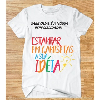 Camisa Personalizada com sua Estampa, Foto, Frase ,tema,Logo de empresa e etc (1)