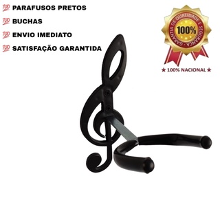 2 Suportes Clave de Sol De Parede Para Violão Guitarra Musical ..