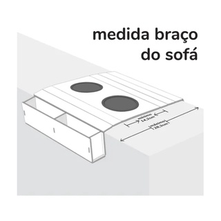 Bandeja Esteira Suporte Porta Copo para Braço Sofa direto de fabrica madeira escuro e clara luxo (3)
