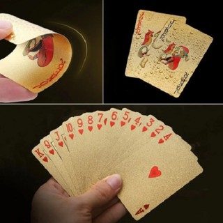 Baralho Prova D'agua Dourado Ouro Prata Poker Truco Cartas Jogos (2)