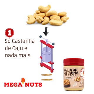 Pasta de Castanha de Caju 500g (2x250g) Mega Nuts - Sem Açúcar Só 1 Produto! (4)