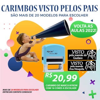 CARIMBO VISTO PELA MAMÃE - VOLTA AS AULAS 2022