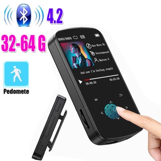 Benjie M9 32gb Bluetooth Mp3 Player Music Player Touch Screen Player Com Rádio Fm Disko De Voz Mini Clipe Walkman Para O Esporte
