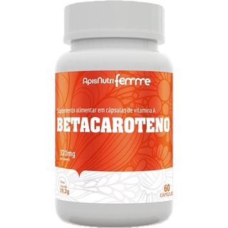 Betacaroteno 60 Cápsulas 320mg 100% Natural ApisNutri Puro