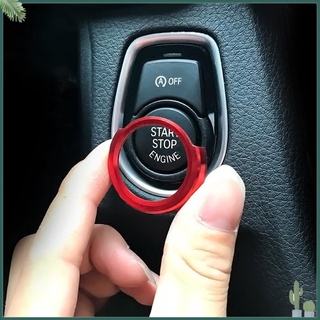 Richu* Metal Car One-Key Start Button Decor Circle Ring for BMW 1/2/3/3GT/4/X1 Series BR1