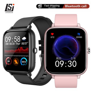 Smartwatch sungift relógio smart esportivo p6 bluetooth esportivo com frequência cardíaca / chamada touch-screen ip67
