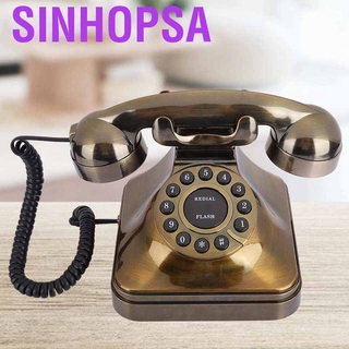 Sinshop Telefone Com Fio Antigo Retrô Vintage Para Mesa / Casa / Telefone / Telefone / Número (3)