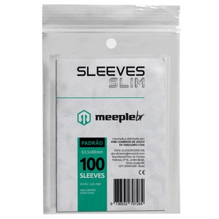 Sleeve Slim Meeple BR Padrão 63,5 x 88mm