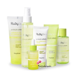 Kit Linha Ruby Skin Proteção Urbana Ruby Rose Facial (4 produtos) Anti Poluição