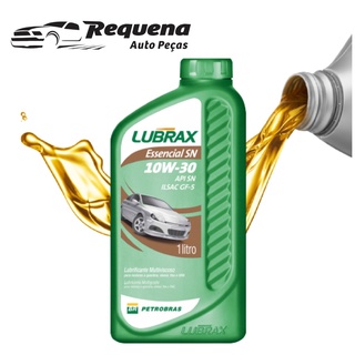 Oleo lubrificante motor Lubrax 10w30 Essencial API SN ILSAC GF-5 - 1 Litro