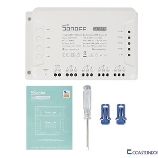 Sonoff 4ch Pro R3 Interruptor Smart Wifi Com Controle Remoto E Controle Remoto Durável 4 Canais