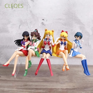 CLEOES Cartoon Dolls Toys Sailor Jupiter PVC Figurine Sailor Venus Collectable Models Action Figure Sailor Moon
