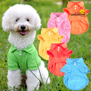 qingmoon Cute Pet Puppy Shirt Small Dog Cat Pet Clothes Costume Apparel T-Shirt (1)
