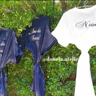 Robe ou Roupão de Noiva bordado personalizado (3)