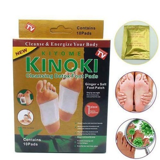 10pcs Kinoki Detox Foot Patches Pad Corpo Toxins Pés Emagrecimento Limpeza Herbal
